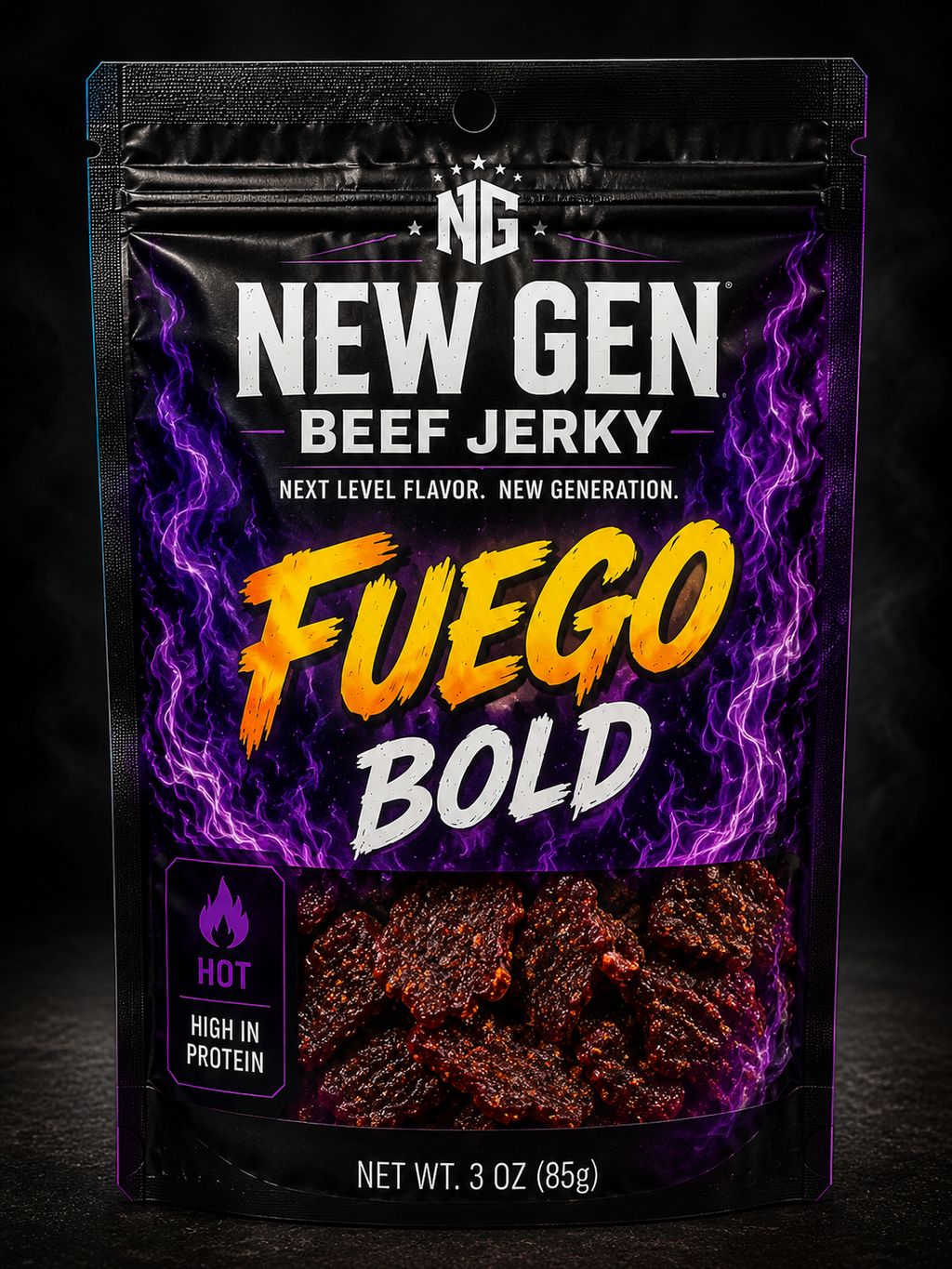 New Gen Beef Jerky pack of five ￼